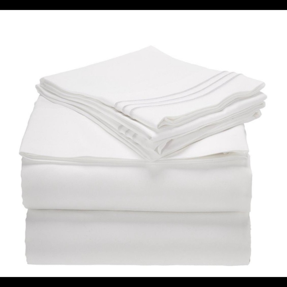🎉 3-Line Embroidered 4PC Set-Queen - Picture 2 of 2